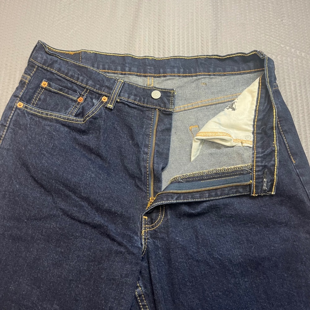 Levi's 550 Relaxed Fit Jeans Mens W38 L32 Dark Wash Denim